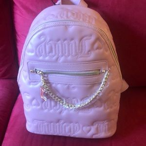 Juicy Couture quilted Taffy backpack. Soft pink